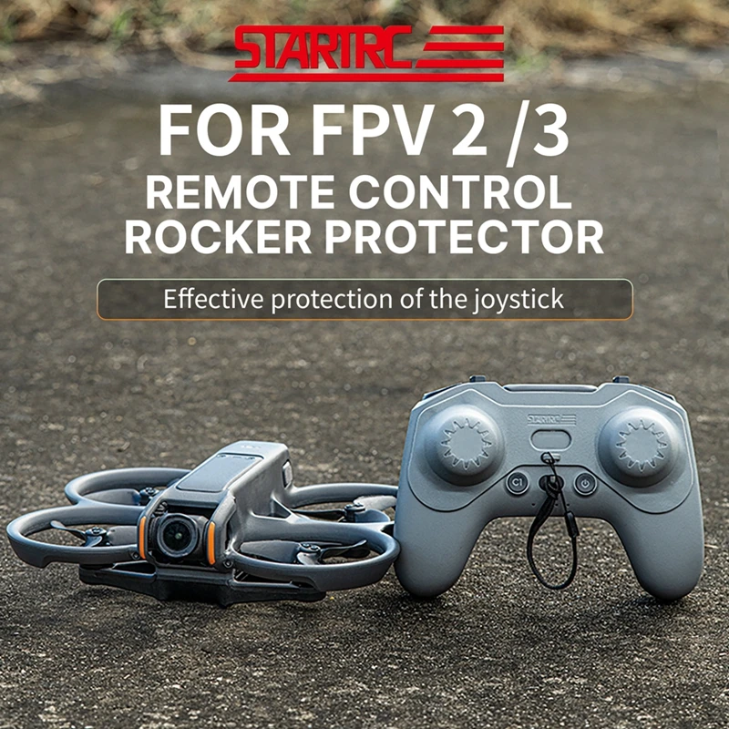 สำหรับ DJI avata 2 FPV รีโมทคอนโทรล2/3ฝาปิดจอยสติ๊กฝาครอบป้องกันการสั่นสะเทือนการบีบอัดป้องกันการสั่นสะเทือนกล้องกีฬาสั่น
