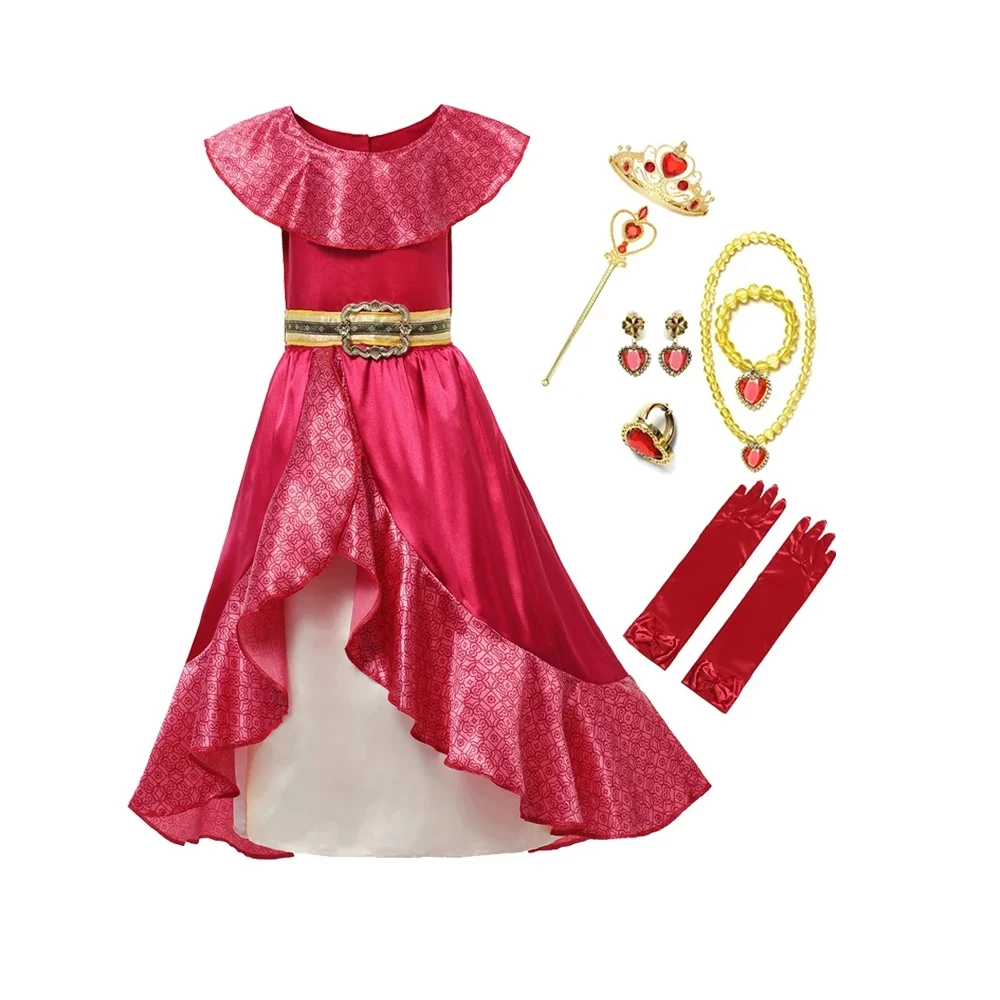 Princess Costume Dress Girl Cosplay Kids Party Clothes Dress Up Carnival Birthday Luxury Outfits