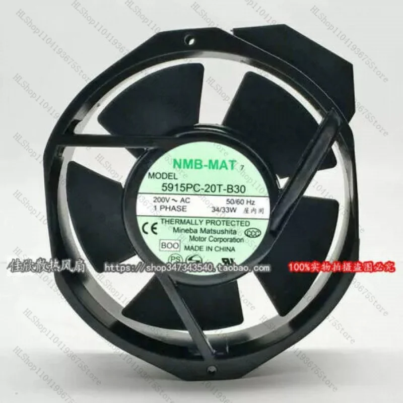 

ОХЛАЖДАЮЩИЙ ВЕНТИЛЯТОР NMB 5915PC-20T-B30 200 В 34/33 Вт 172*150*38 мм