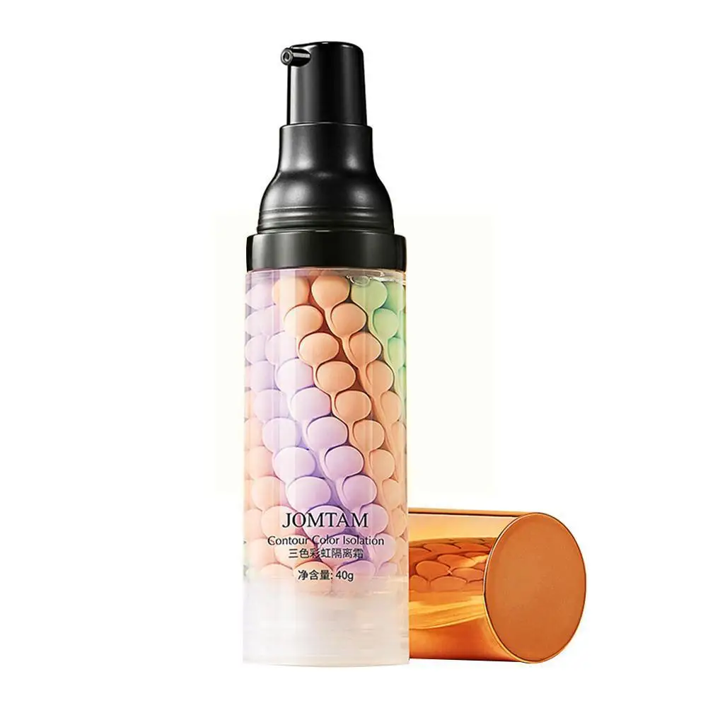 Correcteur liquide trois couleurs, isolation mixte, gratitude, fond de teint hydratant pour les pores, apprêt de maquillage, base invisible pour le visage, peau Br L4J5