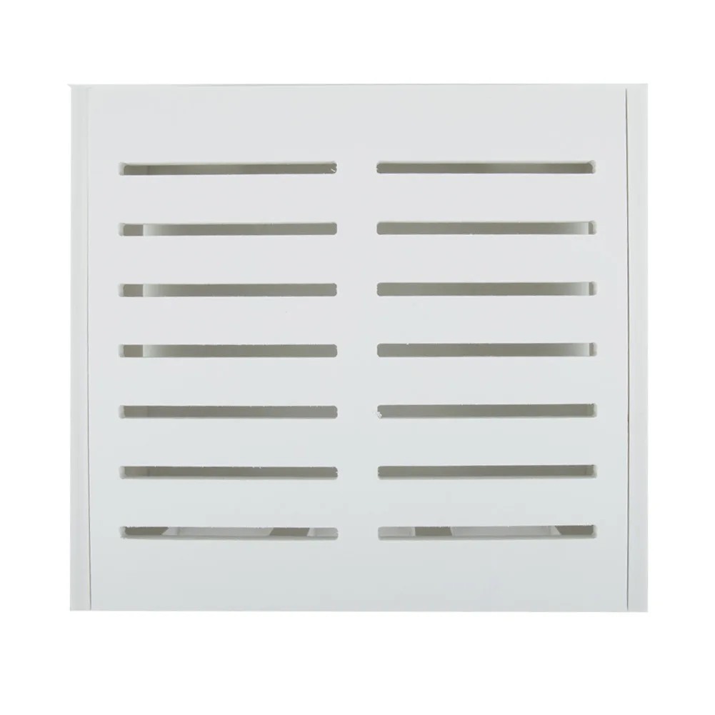 1-teiliges WLAN-Router-Rack, Wohnzimmer-Aufbewahrungsbox, Wanddekoration, wasserdicht, ungiftig und geruchlos, Farbe: Weiß