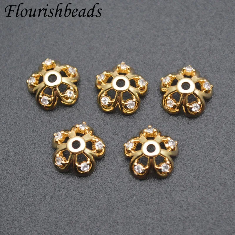 Imagem -06 - Loose Spacer Beads para Fazer Jóias Ouro e Cor Prata sem Níquel Flower Beads Caps Acessórios Suprimentos mm mm 11 mm