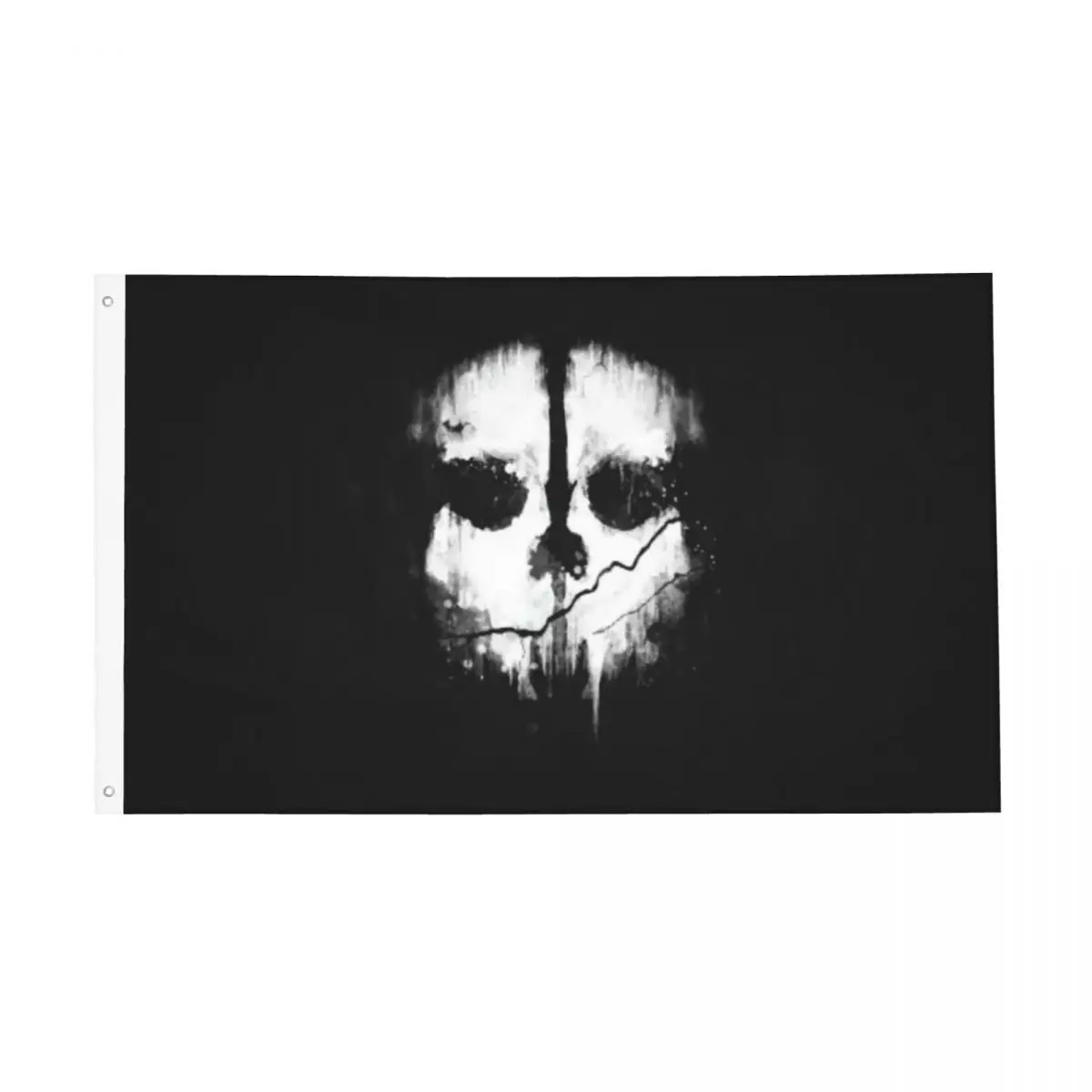 

COD Ghost Face Flag Decor 3x5FTModern Decorative Vibrant Colors Flowy Bright