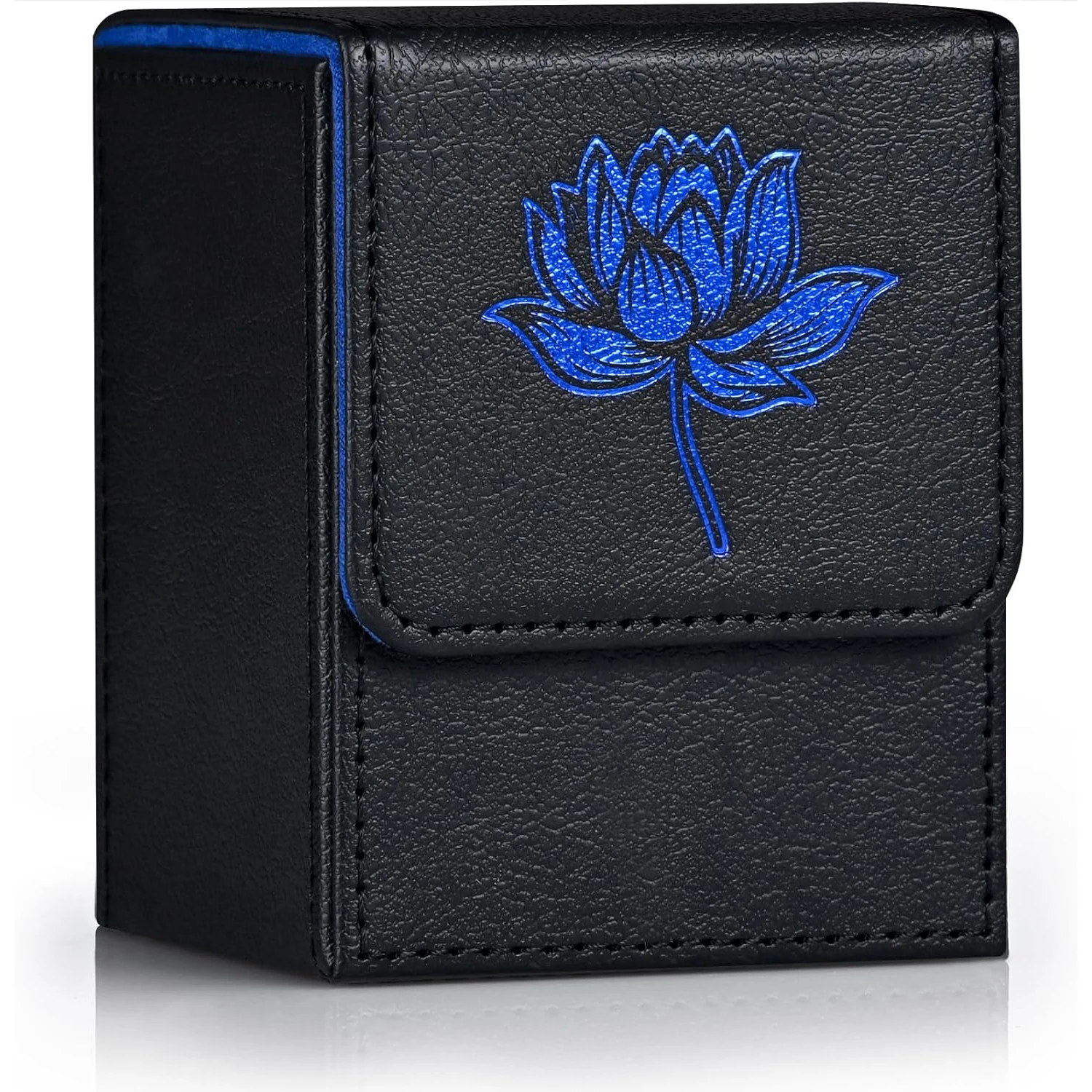 

Коробка для колоды карт, подходит для 100 карт с одним рукавом, держатель для карт TCG из искусственной кожи для Magic Commander Yugioh