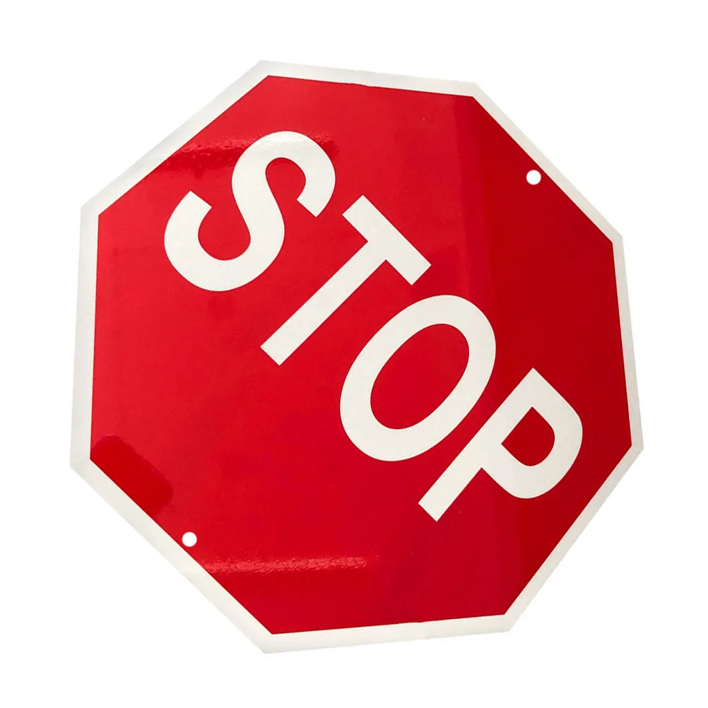 

Stop Traffic Sign 25x25cm Reflective Aluminum Plate for Road Construction Safety Equipment Warning Signal Street Signs