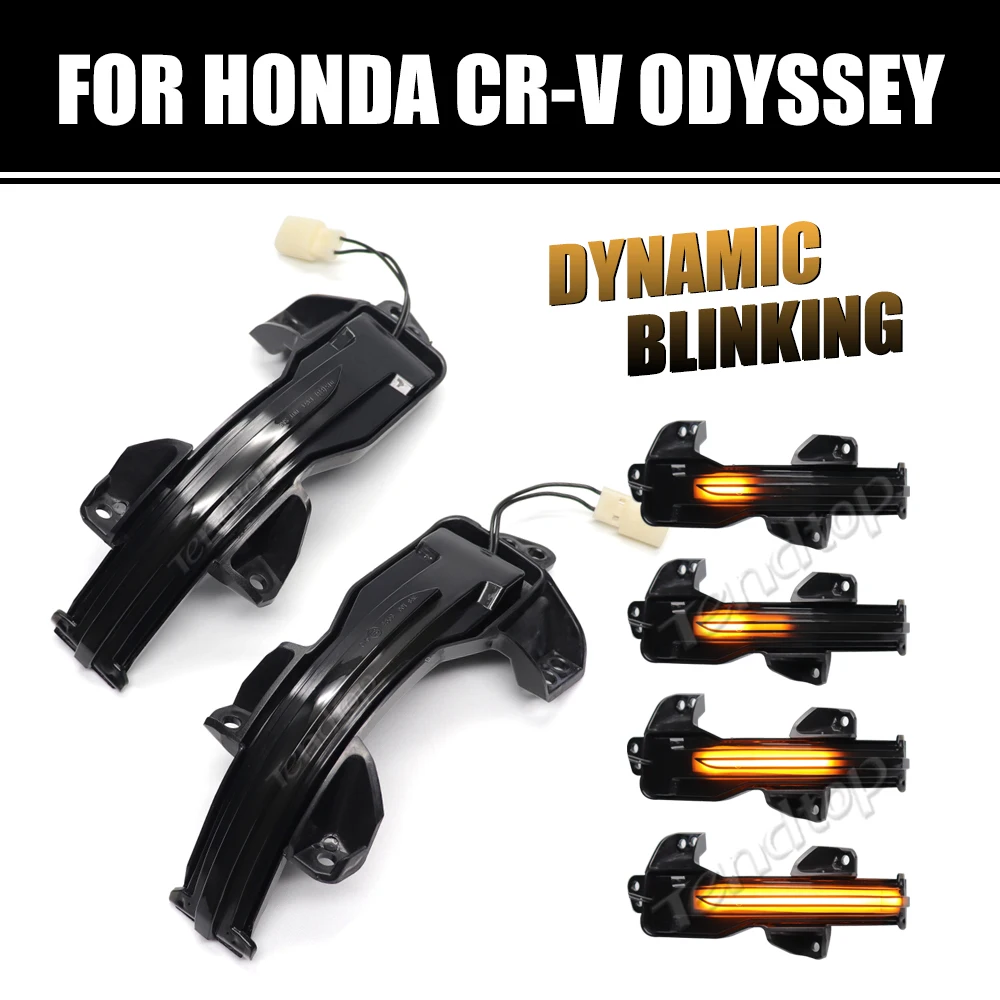 LED Flashing Dynamic Turn Signal Light Side Marker Lamp Indicator  For Honda CRV Accord FIT GK5 XRV Greiz Odyssey Fit Jazz City