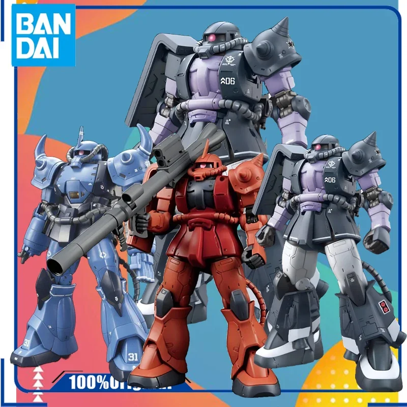 

Bandai Original GUNDAM HGGTO STANDARD MS-06S CHAR ZAKU II Figure Assembly Model Toys Collectible Model Ornaments Gifts IN STOCK