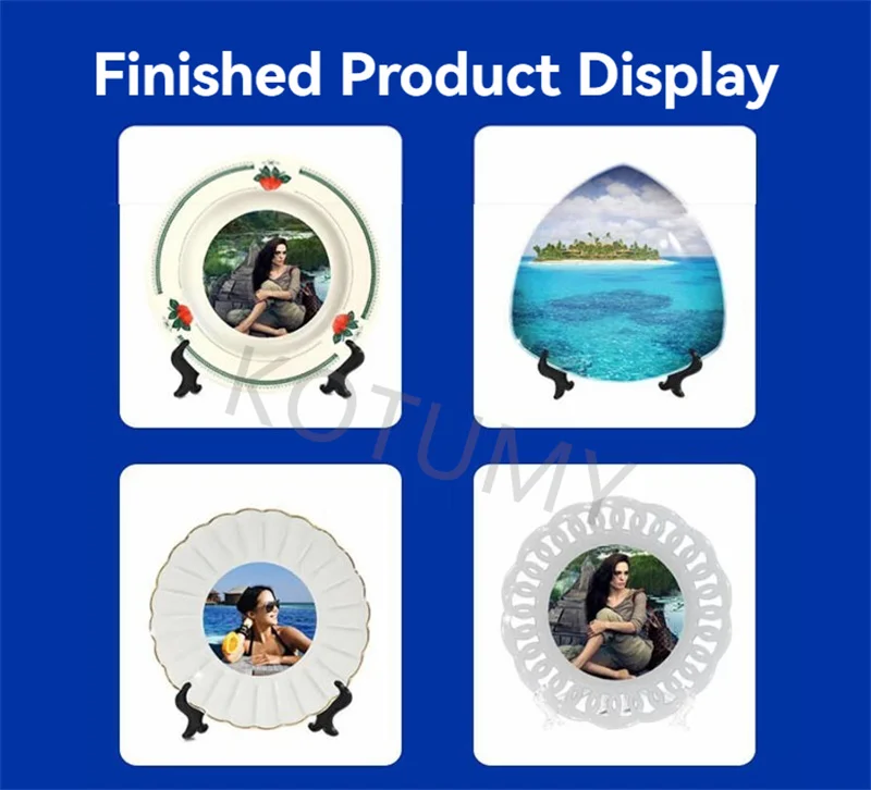 Heat Transfer Plate Press Machine Even Heating Plate For Home Diy Custom Ceramic Plate Image Handmade Souvenir Daily Printing