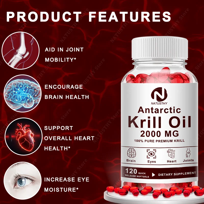 Antarctic Krill Oil 2000mg 120 - Krill Oil Supplement ulasan dan harga