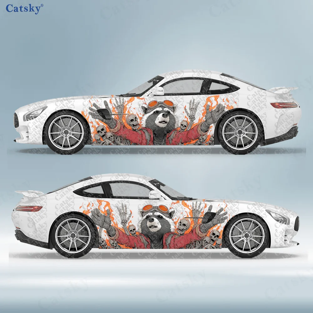 2Pcs Raccoon Flame …