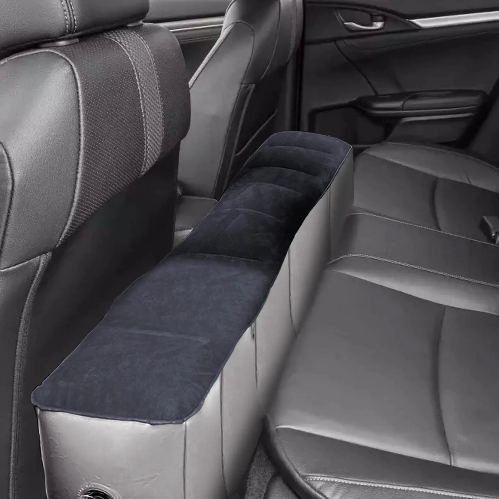 

Inflatable Back Seat Gap Filler, Car Leg Rest Extender For SUV Sedan, Pet Travel Dog Car Accessories With Storage Bag For Camp