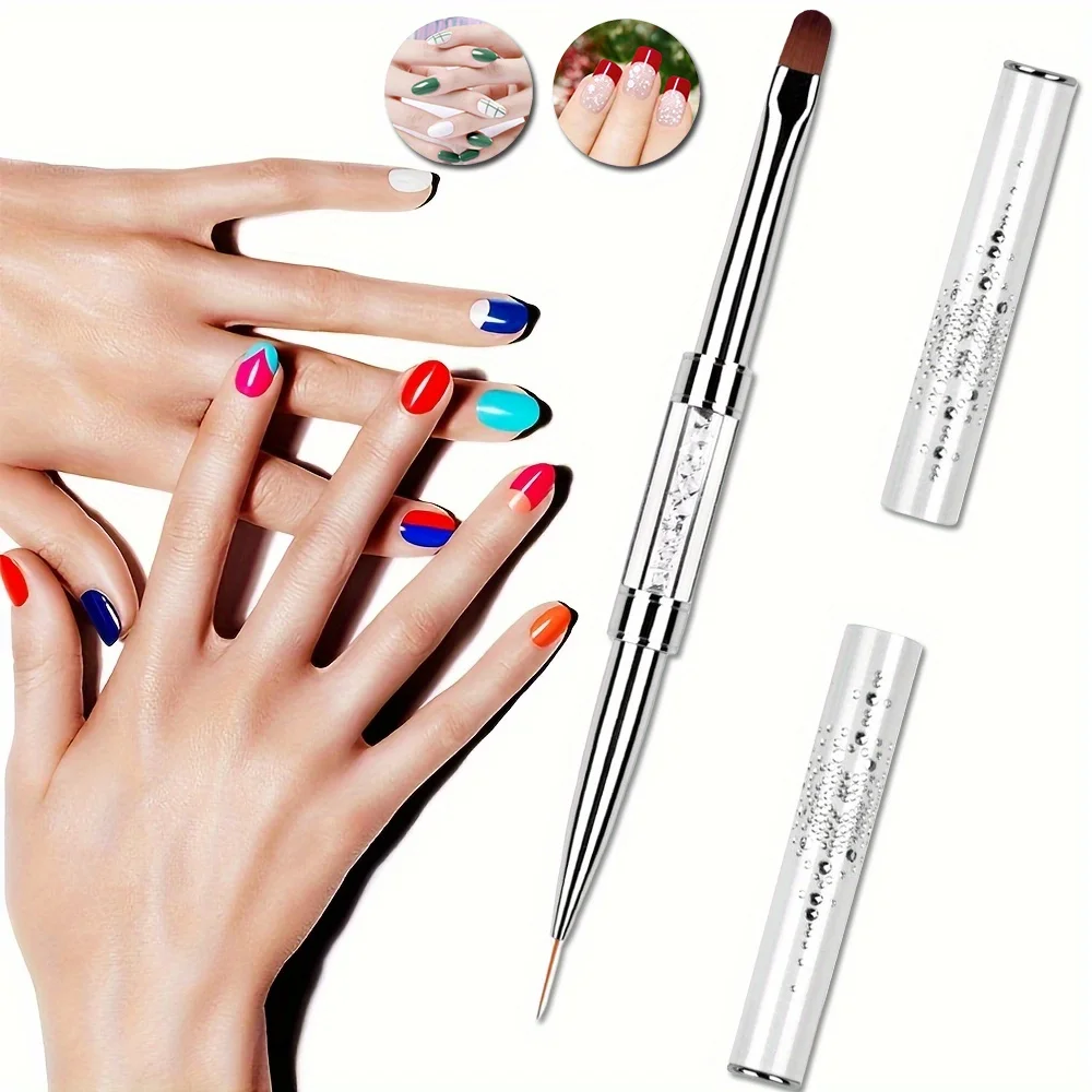 Nail Enhancement Double Head Dual-use Paint Pen, Suitable for Nail Extension, Polymerization Gel, Nail Polish Coating