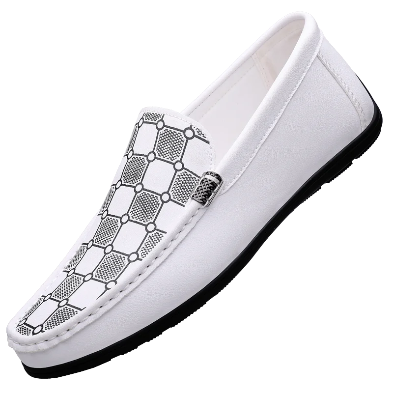 

Мужские повседневные кожаные туфли-мокасины, новые всесезонные универсальные туфли Doudou для мужчин, уличные слипоны без шнурков