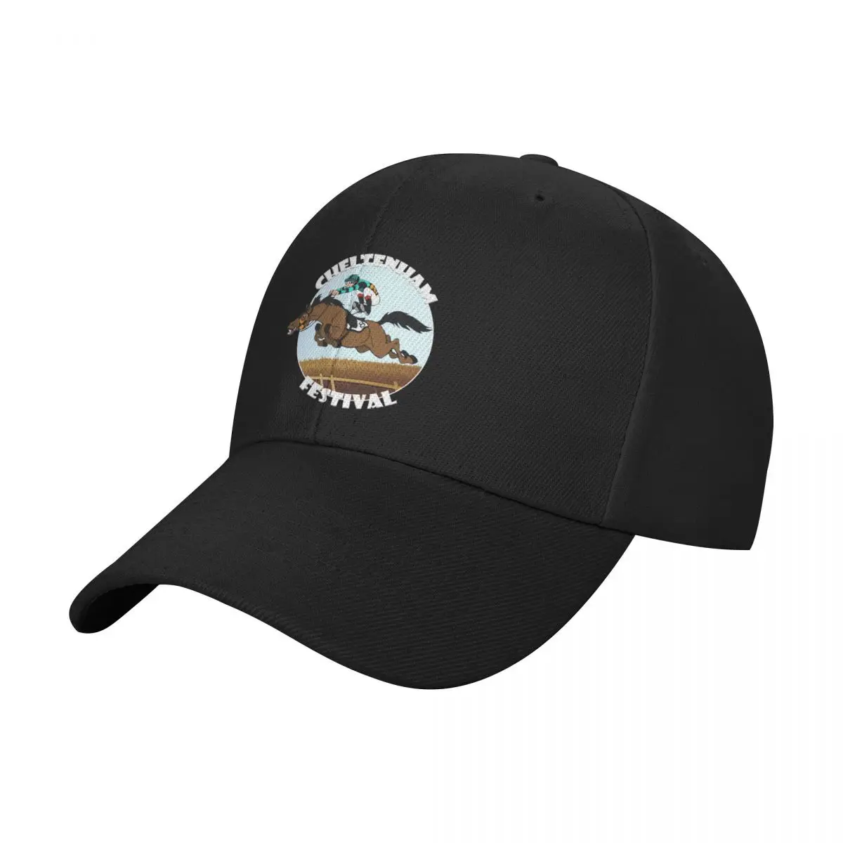 Cheltenham Festival Jumps Racing Illustration Baseball Cap derby hat |-F-| Cosplay Men Hats Women's