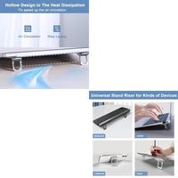 900F 2Pcs Adjustable Laptop Stand for Desk Ergonomic Foldable Portable Risers Holder