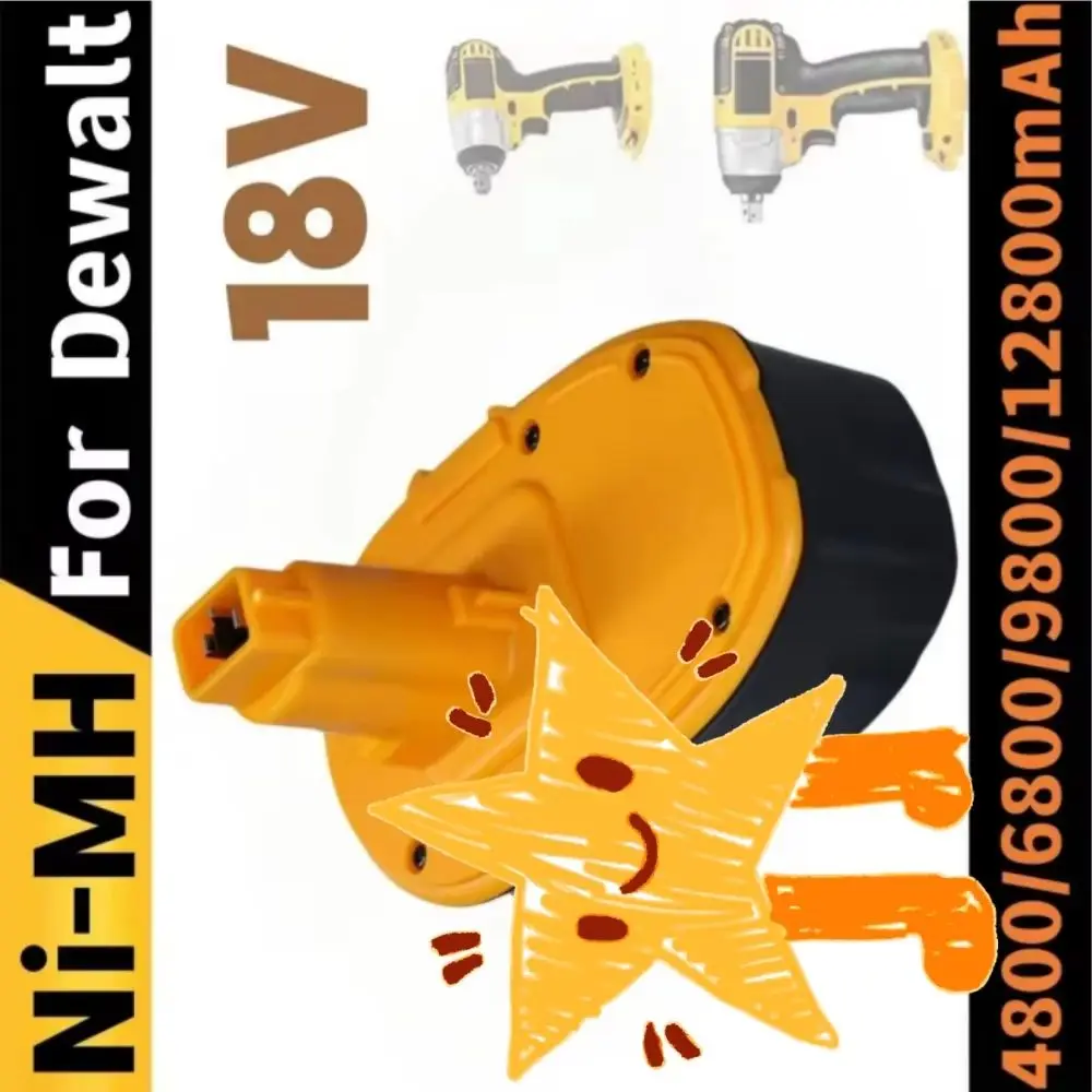 Cordless Drill Replacement Battery Ni-MH for Dewalt Models DC9096 DE9039 DE9098 DE9503 High-Quality Power Tool Accessory