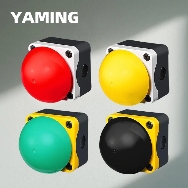 

Hand Press Push Button Foot Pedal Knee Top Switch Reset/Self-locking Red Black Yellow Green Emergency Stop Mushroom Head