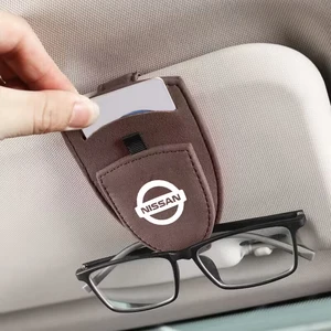 Suede car styling glasses storage clip Sun Viewer Ticket Card for Nissan Qashqai x J10 J11 trail tiida juke accessories 6 Main Sales Gate Girls Tiida - №1