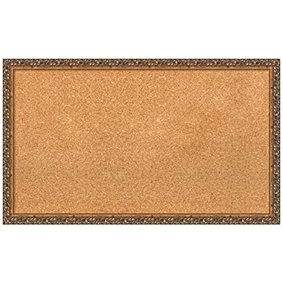 

Natural Cork Board for Wall 18x30 Vision Board with Bronze Frame Medium Corkboard Office Decor for Home Organization Traditiona