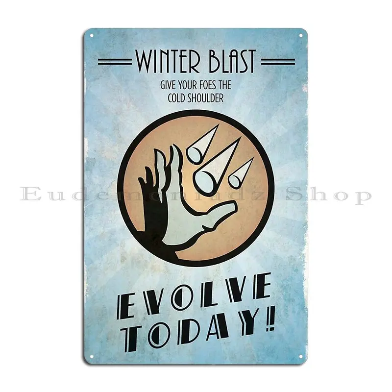 Winter Blast Edeas Metal Plaque Poster Cinema Custom Wall Decor Cinema Iron Tin Sign Poster