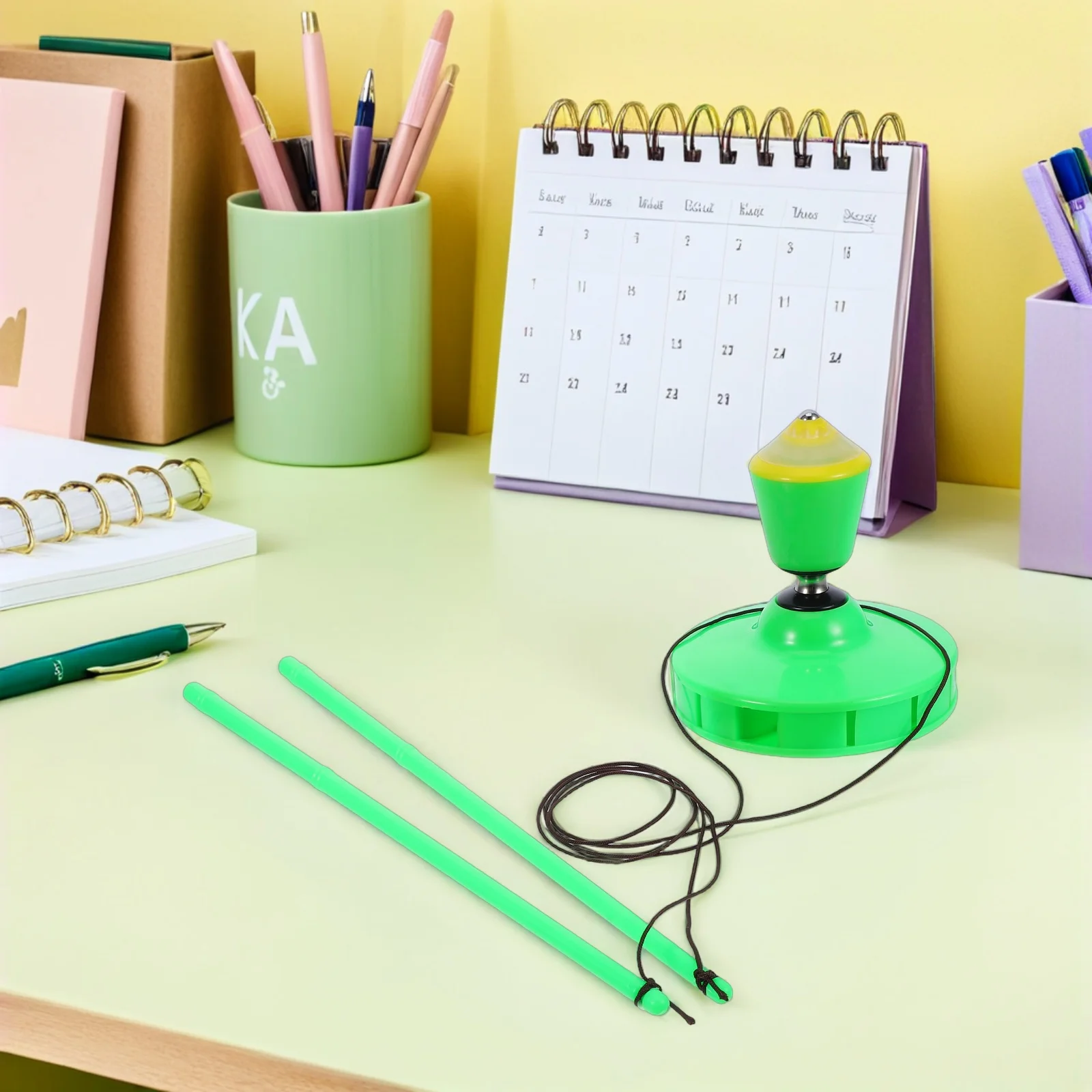 

1Set Diabolo Chinese Yoyo Single-End Shock-Absorbing Design Beginner Smooth Rotation Outdoor Juggling Skill Equipment