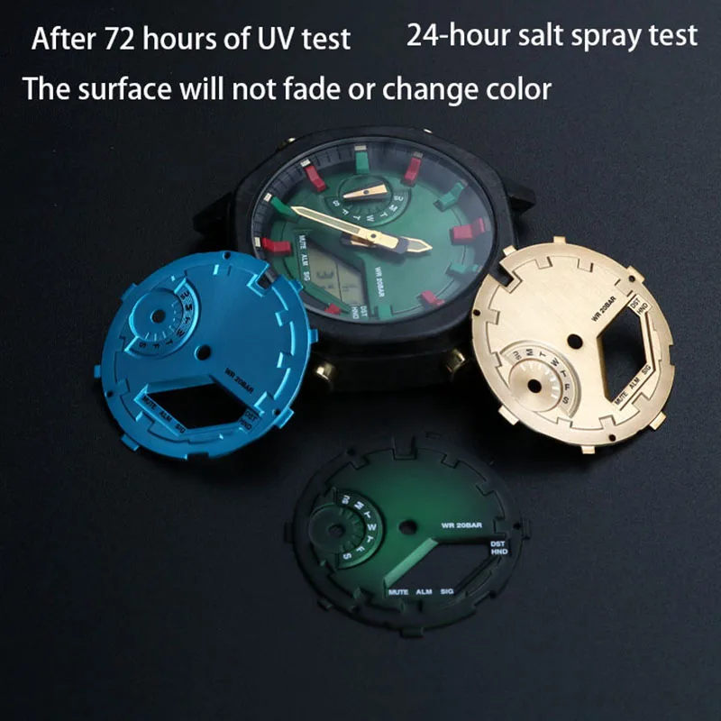 For Ca-sio GSHOCK GA-2100 GA-2110 The 3rd 4th Generation Watch Case Parts Waffle Dial  GA2100  GA2110 Inner Shadow Circle Bezel