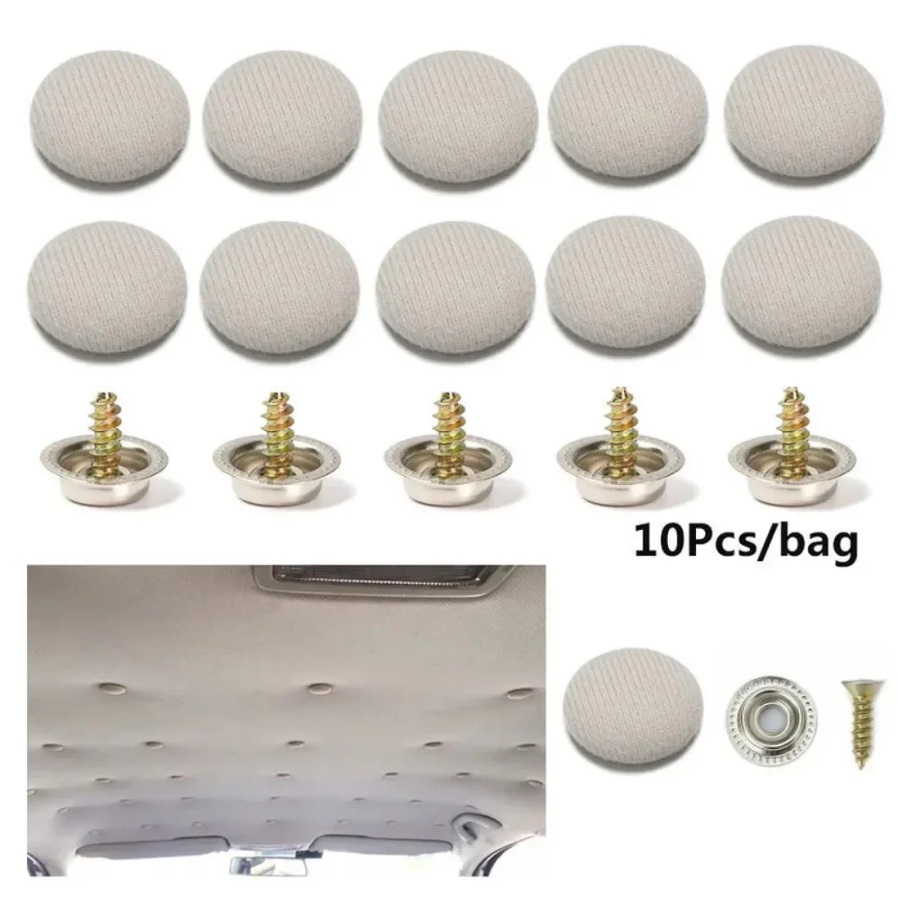 

10pcs Auto Canopy Fastener Clamp Rivets Retainer Repair Screw Car Roof Buckle Screw Cap Clip Car Interior Accessory for Benz BMW