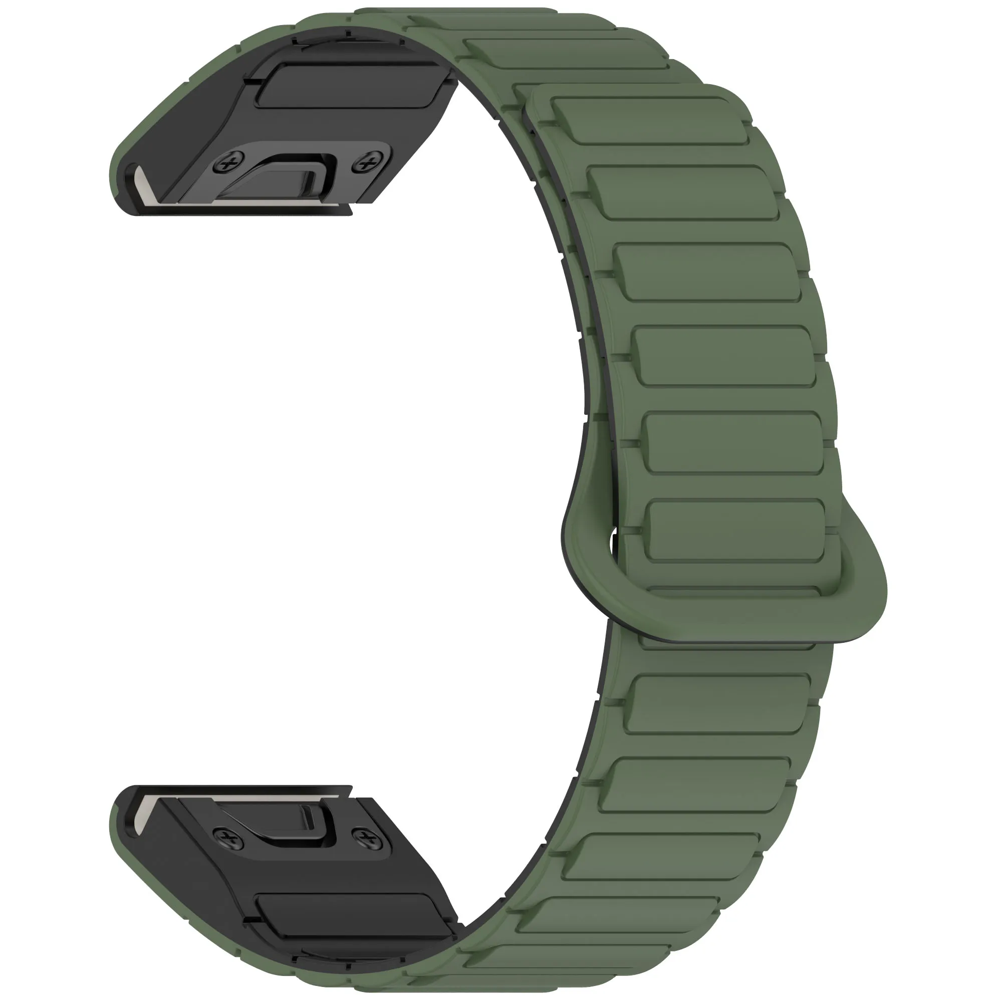 QuickFit 26 20 22 mm Magnetband für Garmin Fenix 8 47 mm 51 mm 43 mm 7X 7 7S 6 6S 6X 5S 5 5X 965 955 Silikon-Link-Armband – Detail 9