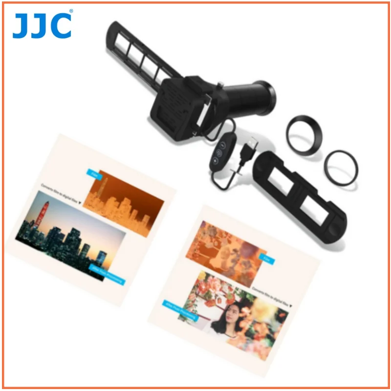 JJC Film Negative Digital Scanning Adapter Kit - LED Light Group, Suitable for 35mm Film Negative Duplication