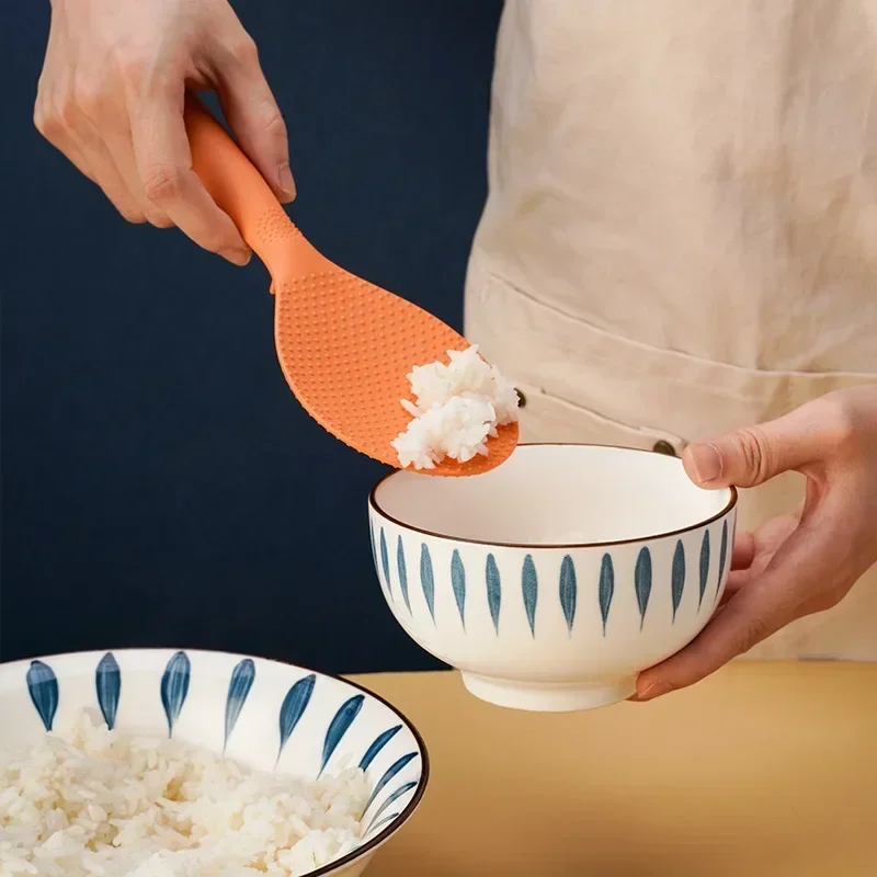 Plastic Rice Spoon Can Stand Up Shovel Rice Cooker Rice Spoon Kitchen Tableware Tool Non-stick Spoon Home