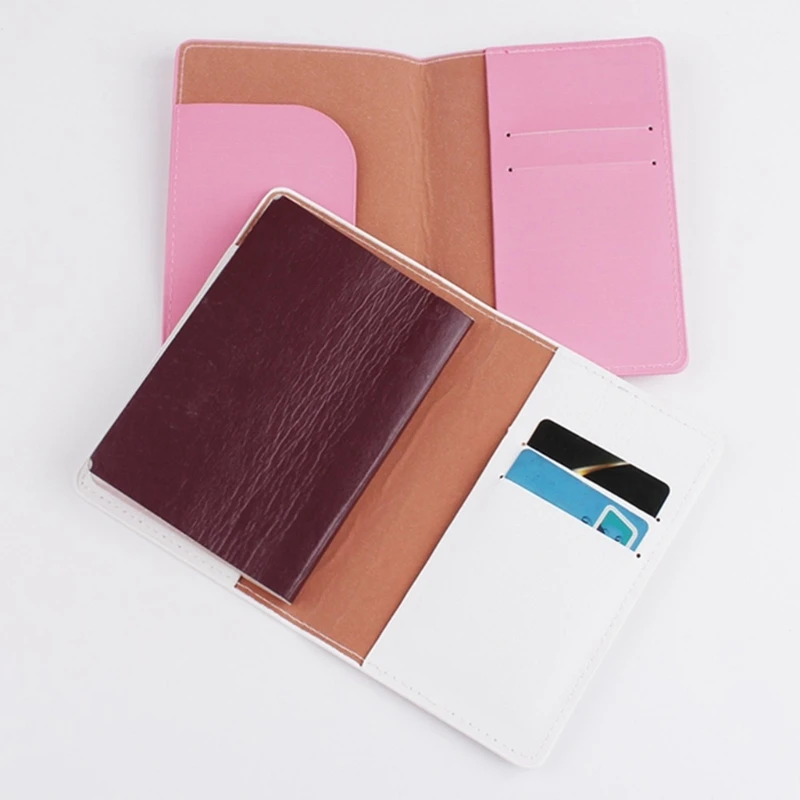 5 Styles Fashion PU Leather Passport Holder Cover Travel Credit Card Protector Wallet Lover Couple Wedding Gift for Women Men