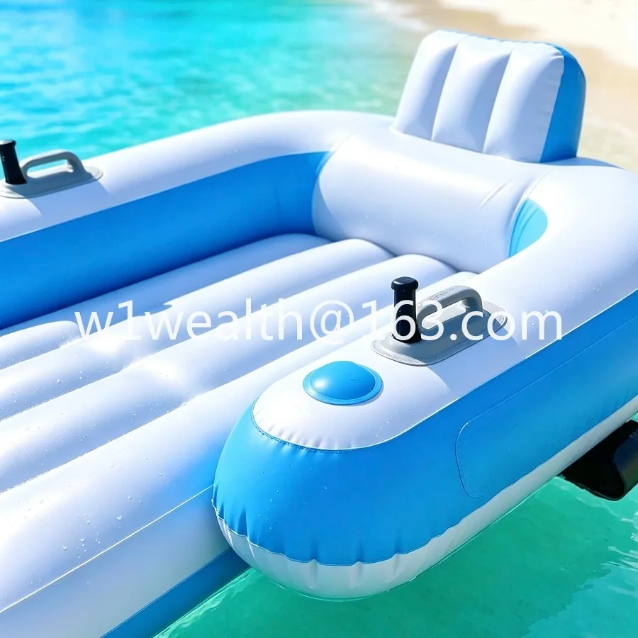 Water inflatable recliner seaside vacation electric belt propulsion water row floating backrest motorboat multi-functional