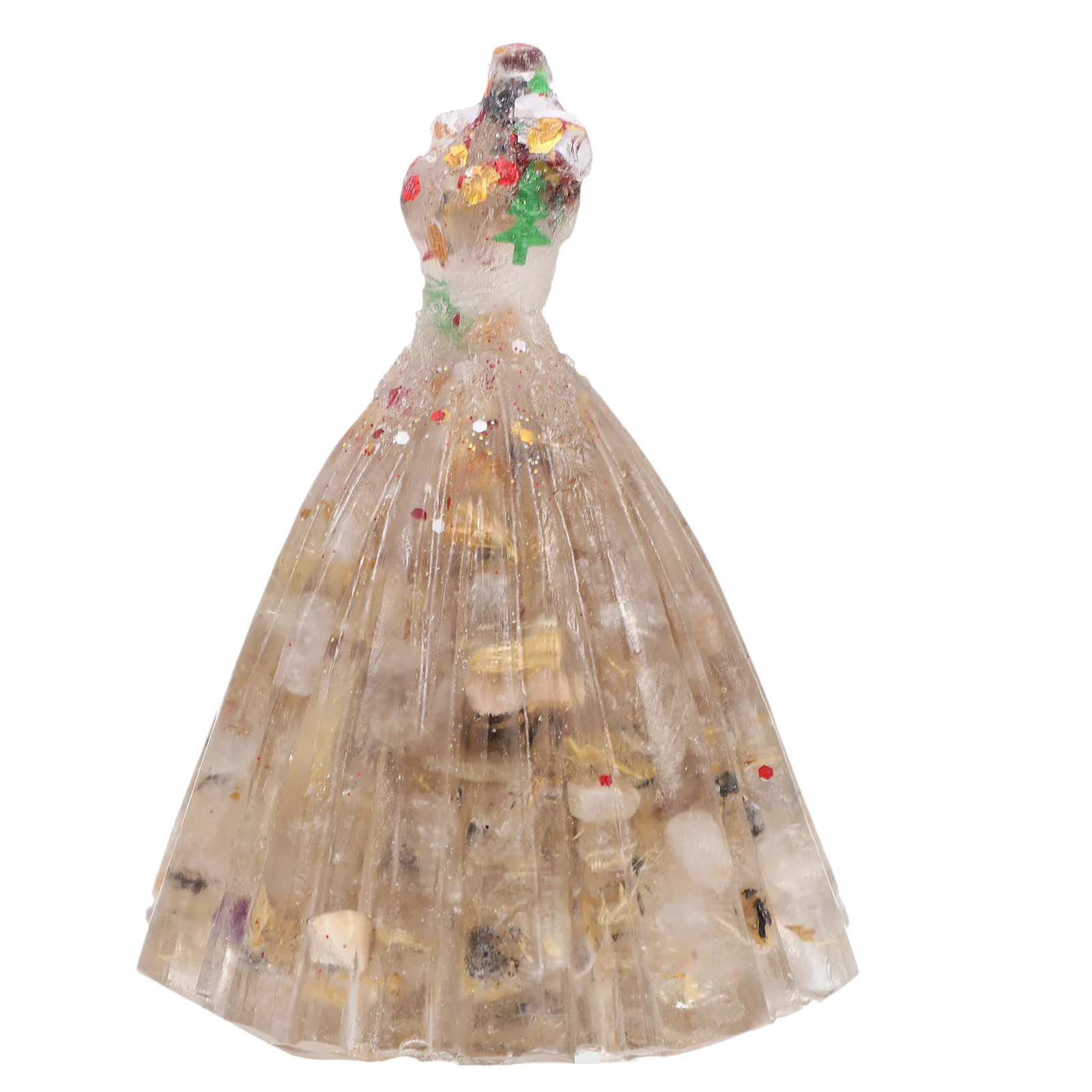 

Crystal Chip Wedding Dress Artware Creative Desktop Adornment Wedding Party Bedroom Valentine Gift Creative Resin Craft