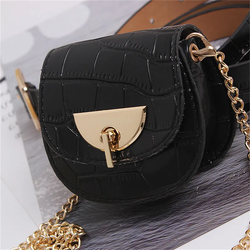 Fashion Simple Mini Belt Bag Luxury Brand Waist Pack Bags Women Fanny Pack Female Purse Small Chain Shoulder Bag