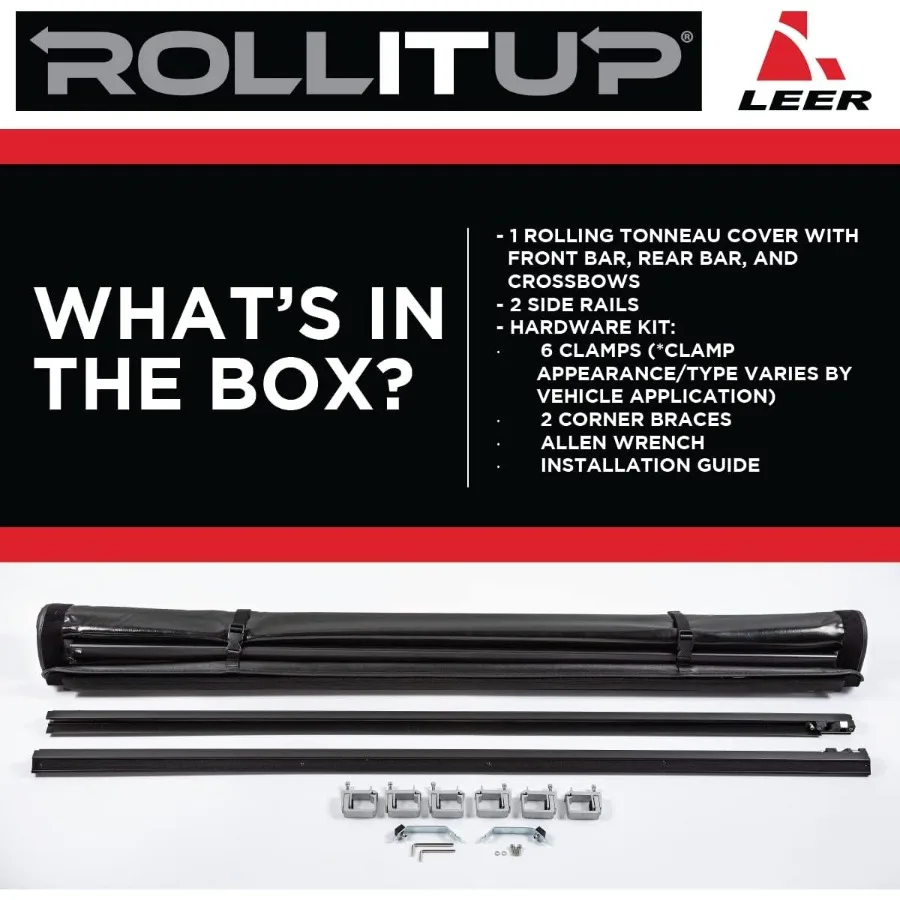 يناسب 20192023 جي إم تشيفي سيلفرادو وجي إم سي سييرا مع 58 سرير ناعم قابل للطي لسرير الشاحنة غطاء تونيو لتعزيز حماية البضائع #4