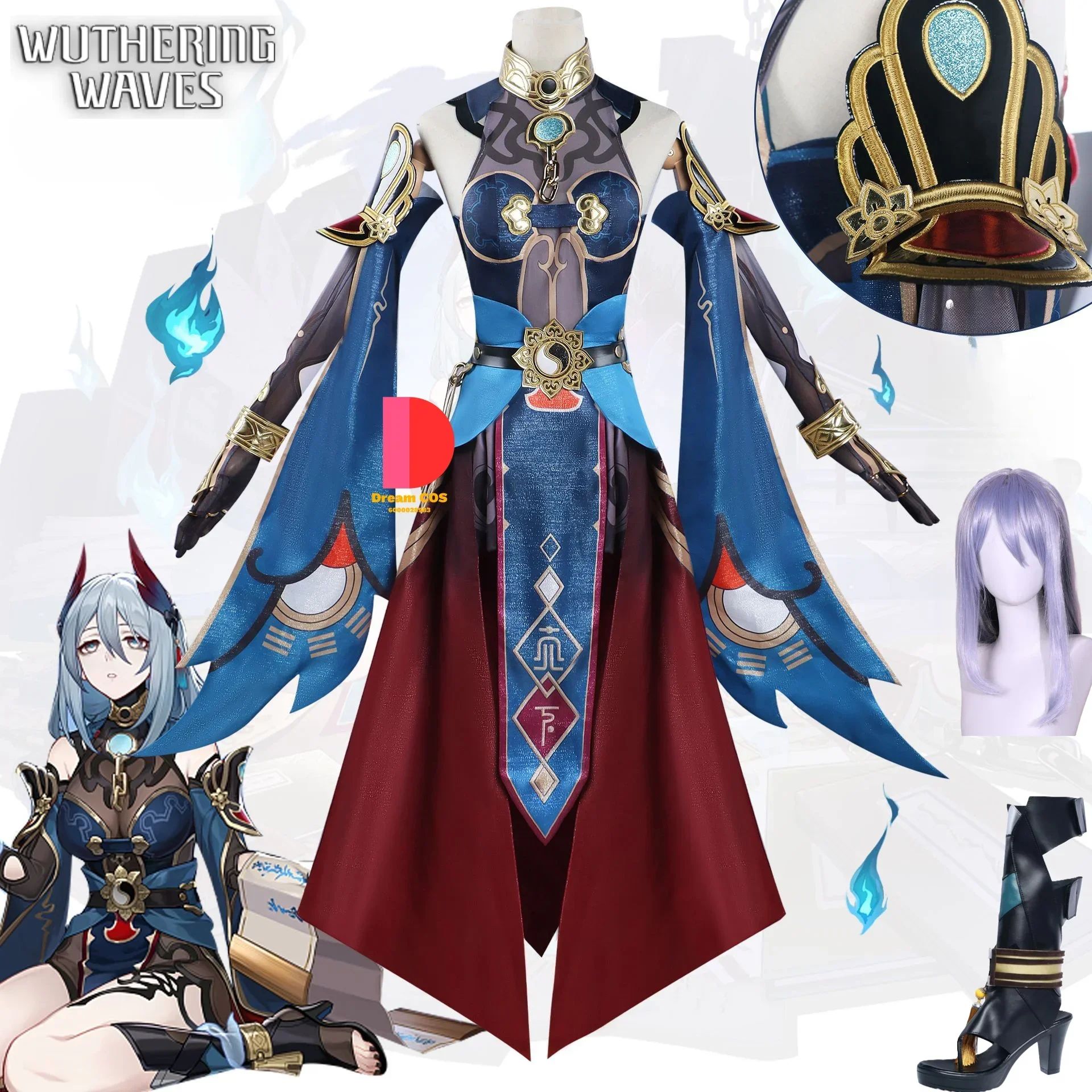 Honkai Star Rail Hanya Costume Cosplay Set completo Hanya Cosplay Dress Uniform outfit Han Ya parrucca Cosplay scarpe Cos Costume donna