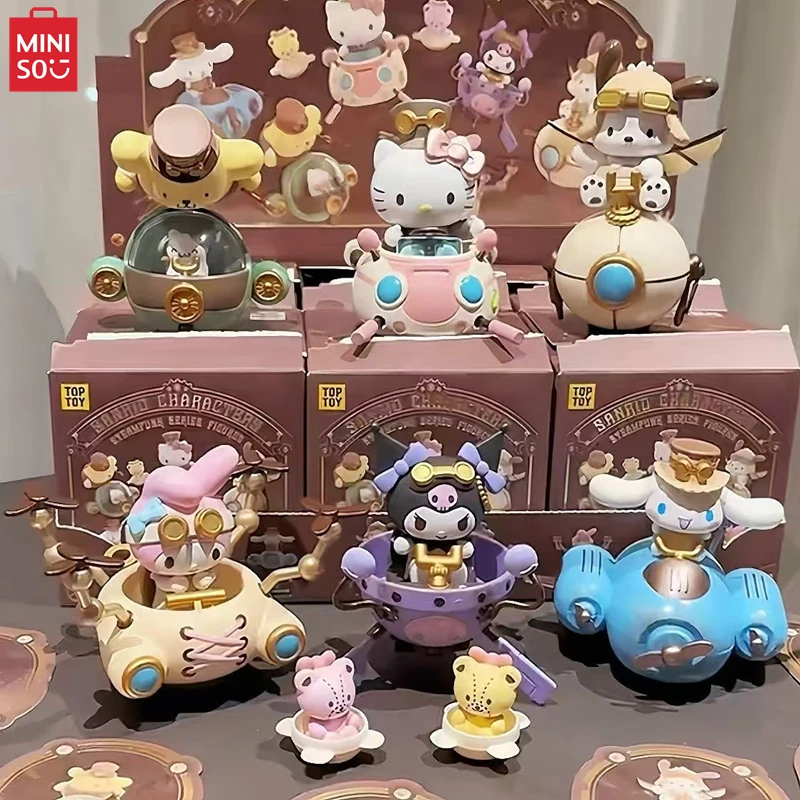 MINISO Scatola Cieca TOP TOY Sanrio Serie Steampunk Modello Kawaii Kuromi Ornamento Decorativo Bambola Giocattolo Per Bambini Regalo Di Natale