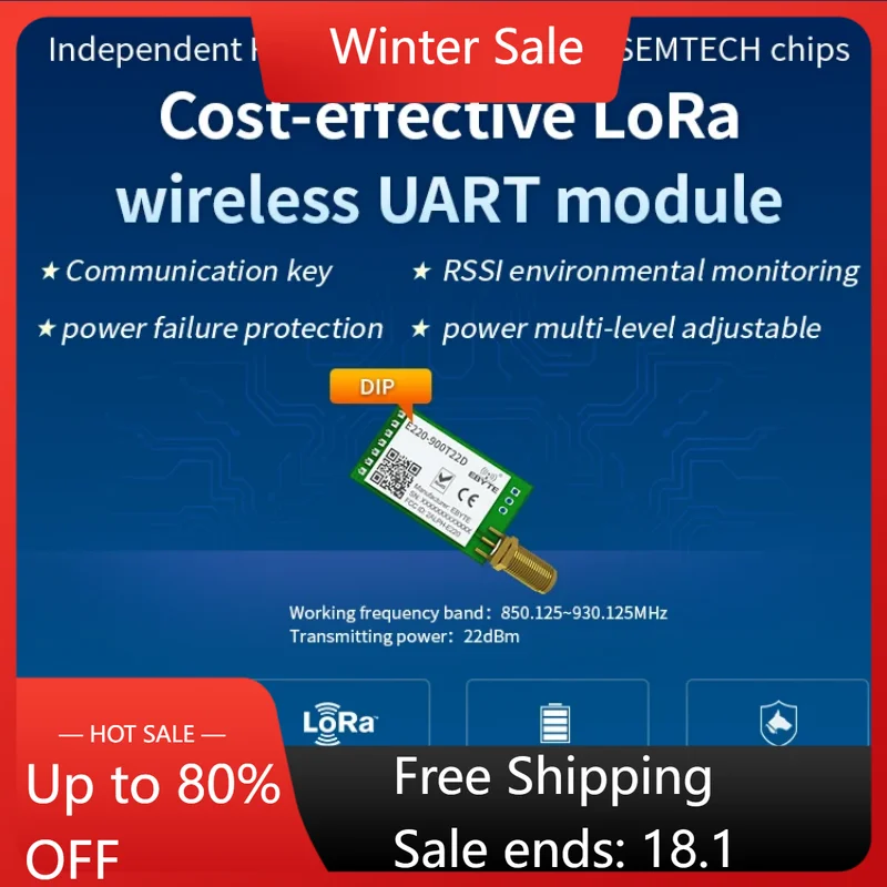 10pcs-lot-llcc68-lora-868mhz-915mhz-wireless-module-22dbm-long-range-5km-e220-900t22d-sma-k-uart-rssi-transmitter-receiver-dip