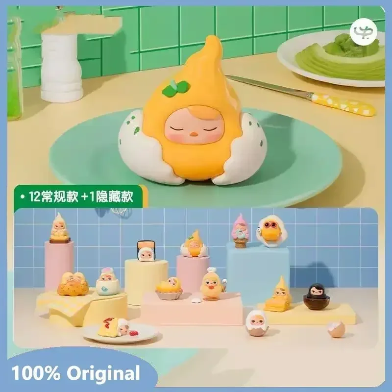 

POP MART PUCKY Egg Beanie Series: Коллекционная фигурка-сюрприз в слепой коробке, аниме-кукла, настольное украшение, милый коллекционный подарок, слепой пакет