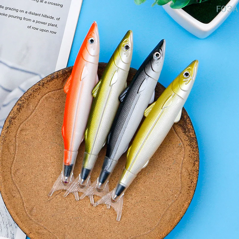 Novelty Cartoon Gel Pen Fashion Funny Salted Fish Shape Ballpoint Pen Creative Writing Pens Office School Supplies Gifts