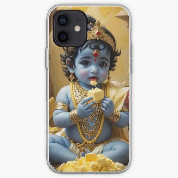 Lord Krishna Bal Krishna Janmashtami I  Phone Case Customizable for iPhone X XS XR Max 11 12 13 14 Pro Max Mini 6 6S 7 8 Plus