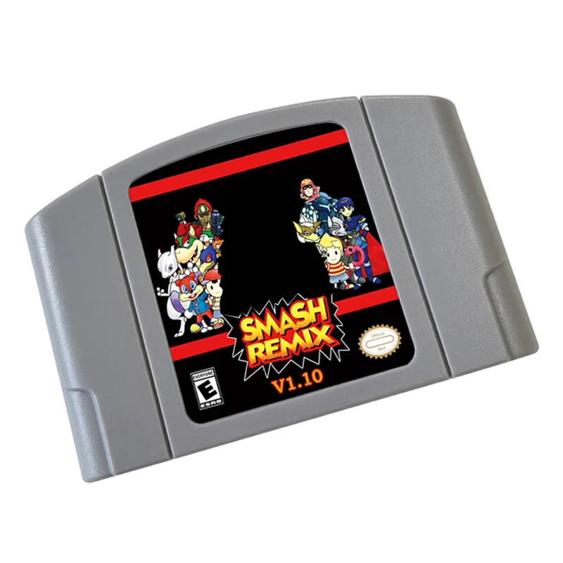 

Smashremix_v1.10 64 BIT Video Game Cartridge US Version For N64 Game Console