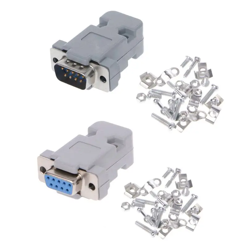 090f 5sets 9pin الذكور/ الإناث D-Sub Slader Connector RS232 Serial DB9 لـ لـ G