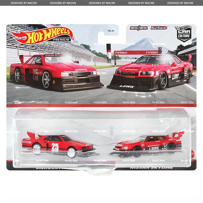 Genuine Hot Wheels Premium Car Sulture 1/64 Boys Toys Diecast Vehicles Bugatti Veyron Chiron Subaru Impreza WRX STI Nassan Model