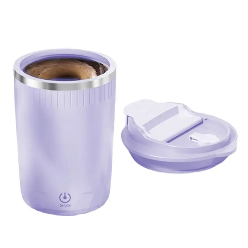 Portable Automatic Self Stirring Mug Coffee Milk Mixing CupElectric High-Speed Mixing Cups with Lid 350ml