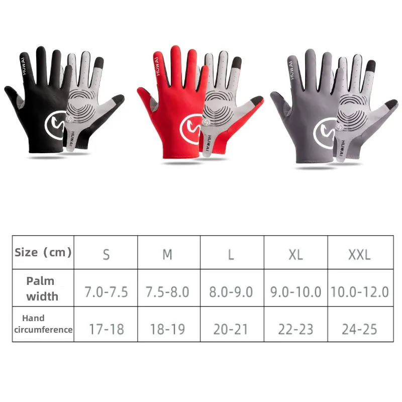 Guantes deportivos de Gel para hombre y mujer, manoplas largas de dedos completos y medio dedo para pantalla táctil, ciclismo de montaña y carretera