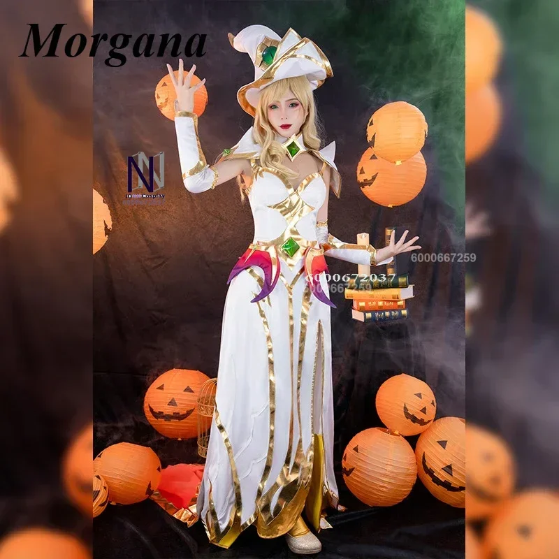 

Game League of Legends/LOL Morgana Cosplay Costume Charming Witch Series Elegant Sexy Dress Role Play Outfit Halloween Party