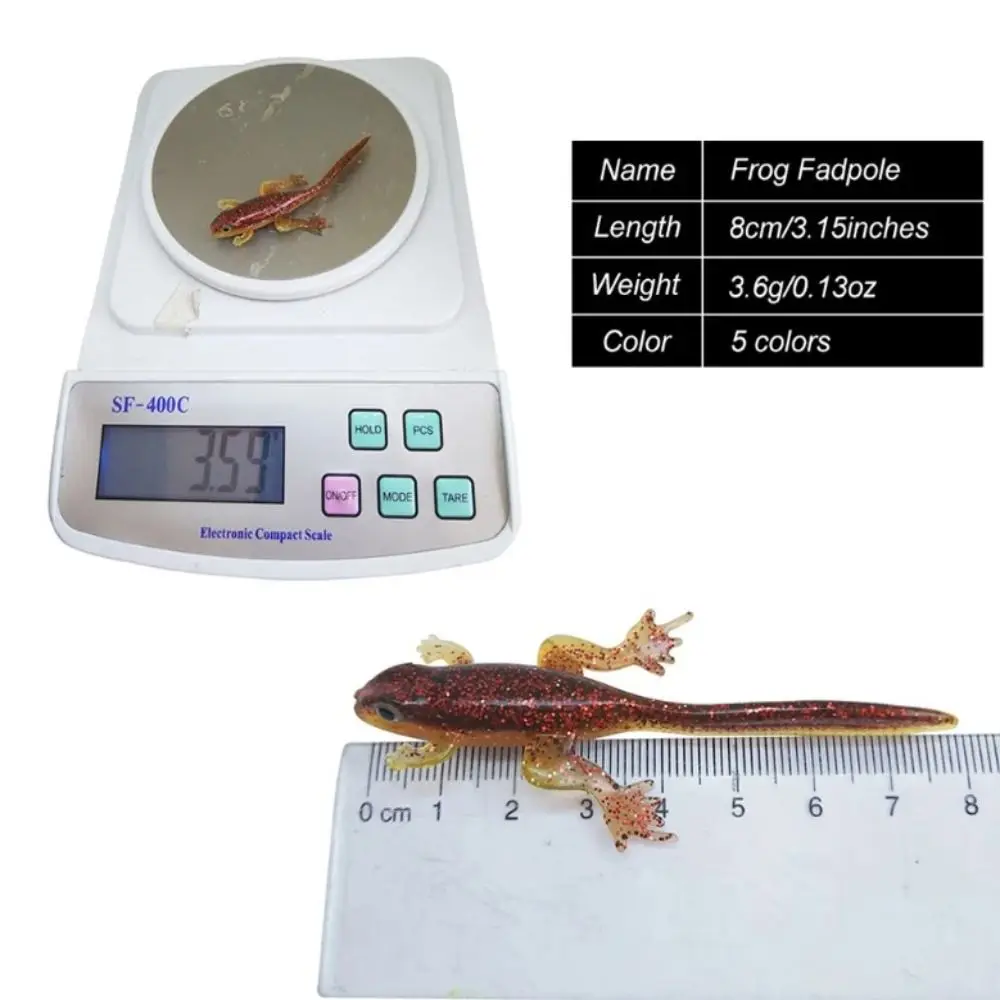 1/10pcs New 8cm Soft Fishing Lures Bicolor Fishing Tackle Tool Soft Bait 3.8g Artificial Worm Lures Long Tail Swimbaits image 6