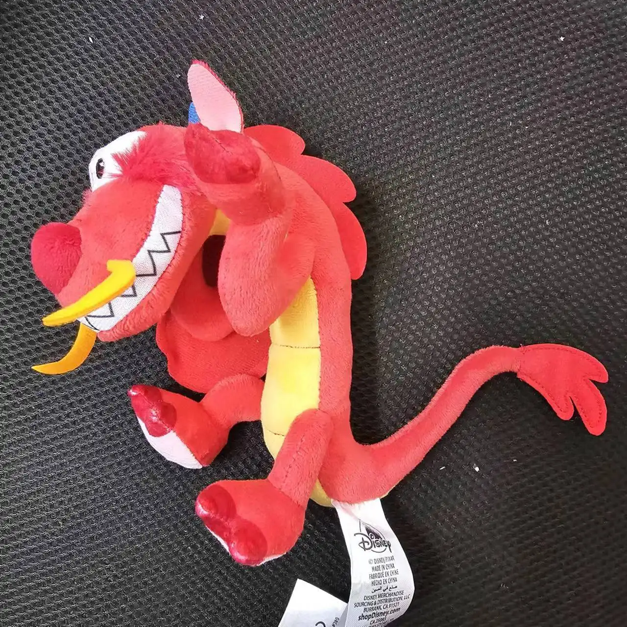 Disney Mulan Mushu Loong Dragon Shoulder Pal Magnet Plush Toy