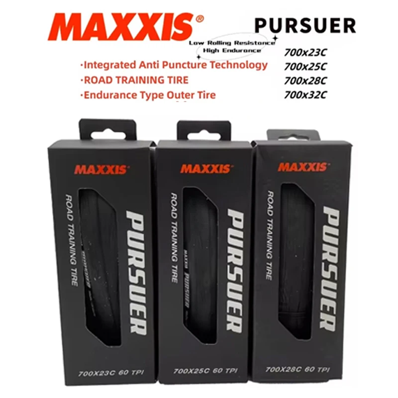 MAXXIS PURSUER(M225)700x23C 25C 28C 32C Durable Sport Level  Tire Anti Puncture Road Training Tyre E-BIKE